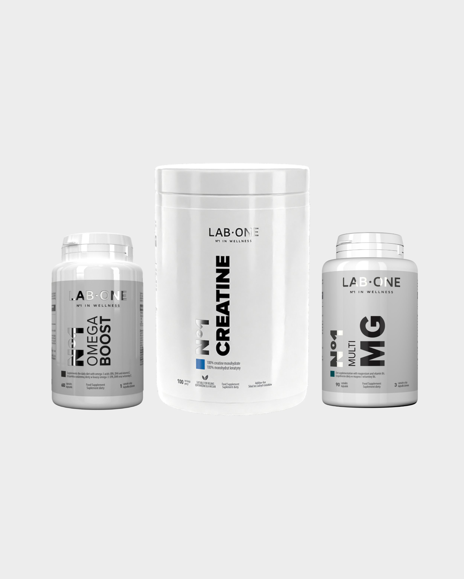 N°1 Habit Trainer Box – kreatin, Omega-3 syror och magnesium