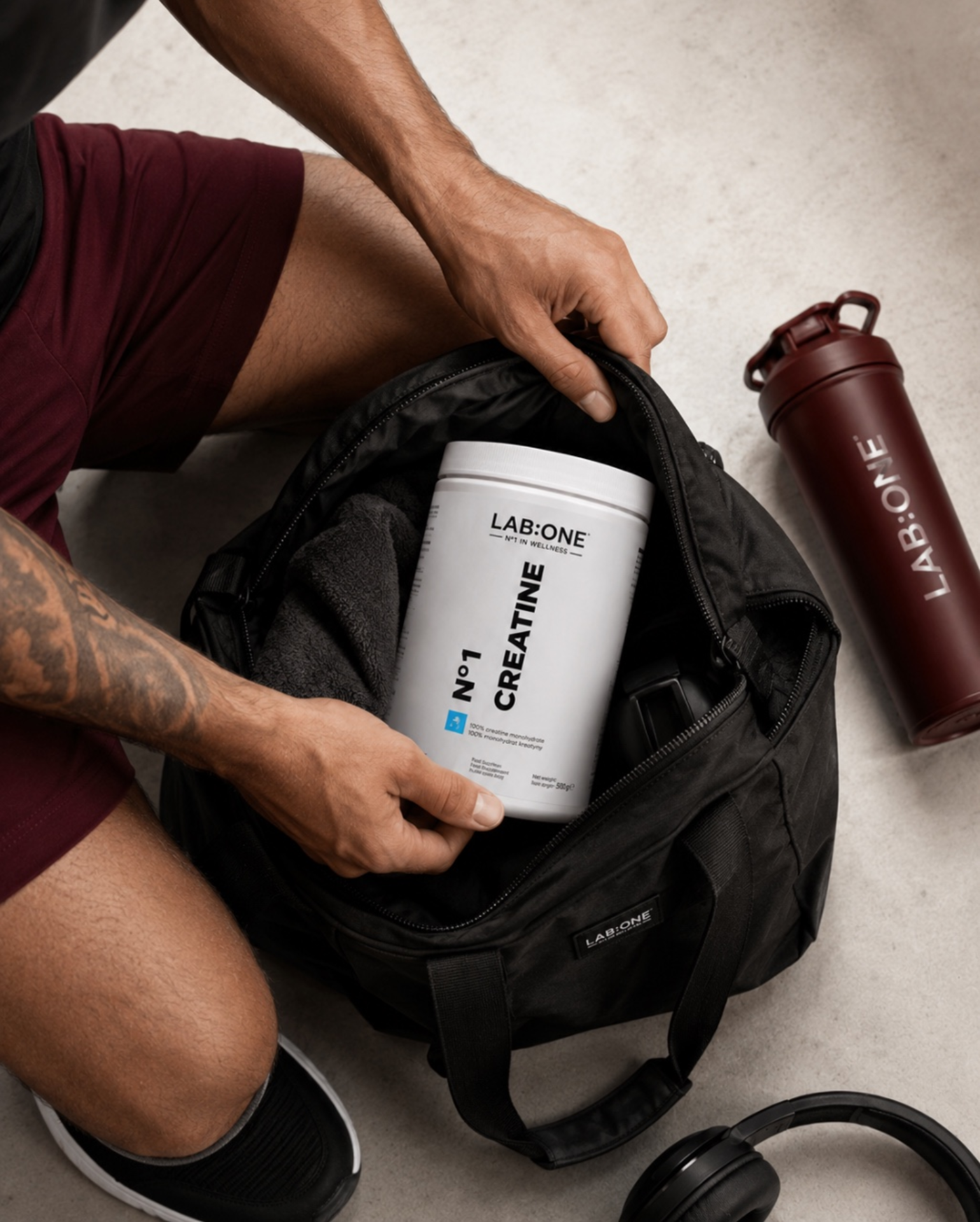 N°1 Habit Trainer Box – kreatin, Omega-3 syror och magnesium