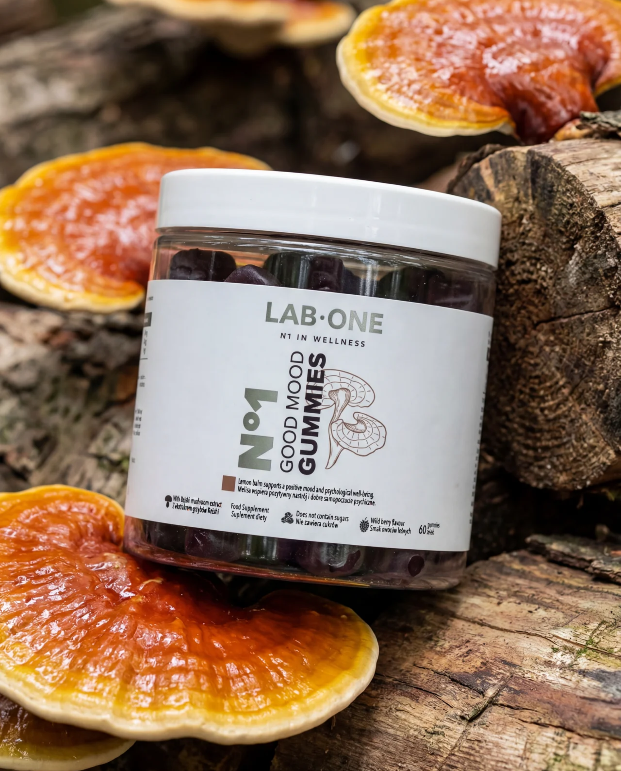 N°1 Good Mood GUMMIES - Reishi-svampar i gelébönor