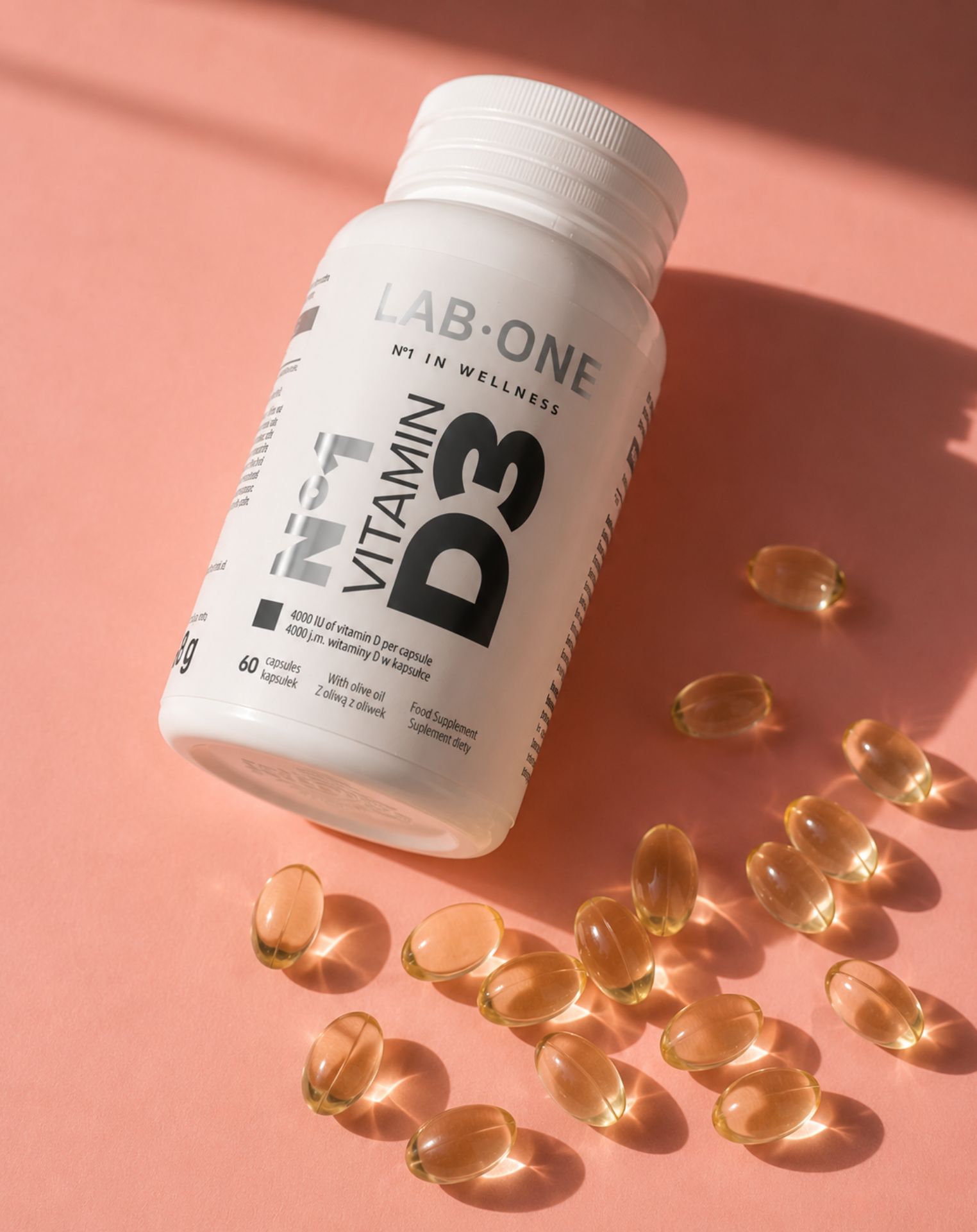 Nr 1 Vitamin D3 - vitamin D 2000 j.m.  i 1 kapsel